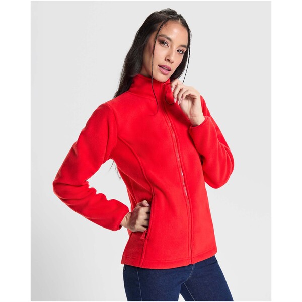 Giacca in pile da donna con cerniera intera Artic - Verde bottiglia / M
