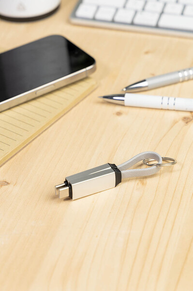Keyring 60W Usb-C Cable Keycab - Silver