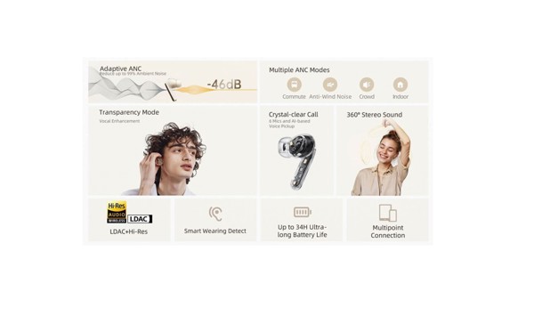QCY HT08 wireless headphones