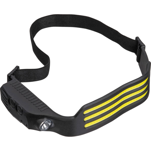 LUISA Čelovka s COB LED diódami - Black