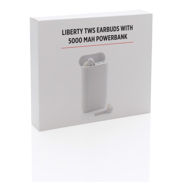 Liberty TWS Ohrhörer mit 5.000 mAh Powerbank