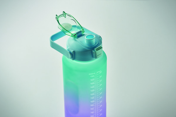 RPET water bottle 2000ml Activate Max - Turquoise