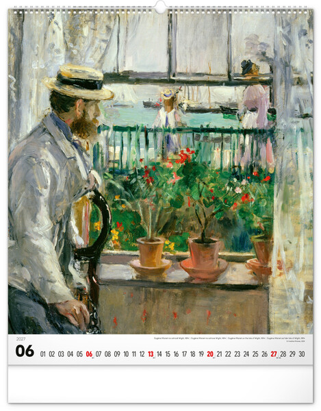 Notique Nástěnný Kalendář Impresionismus 2027, 48 x 56 cm