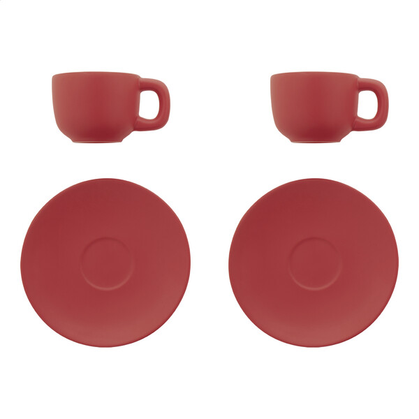 Zestaw filiżanek do espresso Caturra - Czerwony