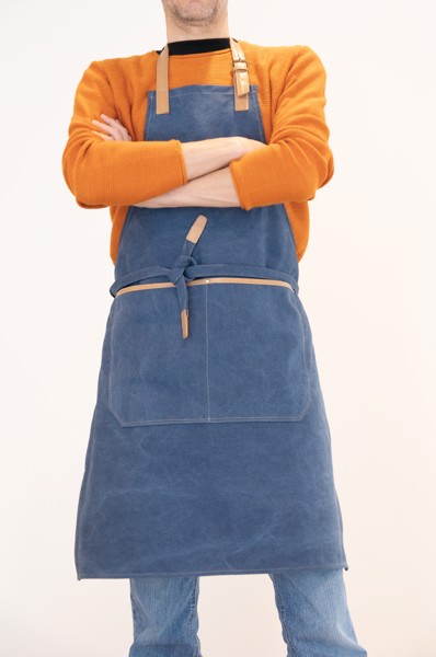 XD Collection chef apron canvas 16oz, 900x700mm - Blue
