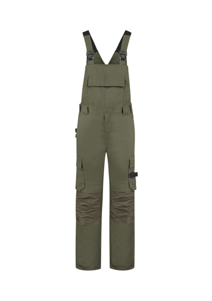 Pracovné nohavice s trakmi unisex Tricorp Bib & Brace Twill Cordura - Army / 52