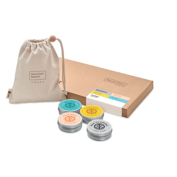 Branded By Earth veganski potovalni set, 50 g gel za umivanje telesa