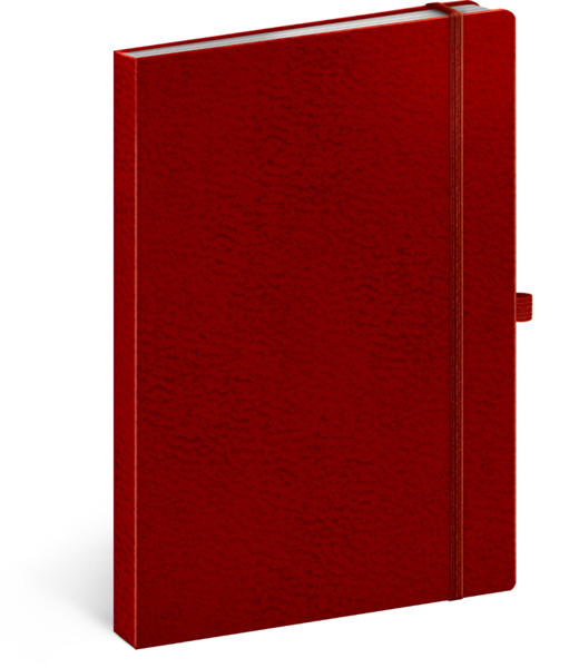 Notique Notes Vivella Classic Červený/Červený, Linkovaný, 15 x 21 cm
