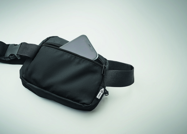 Marsupio poliestere 300D RPET Toshi - Nero