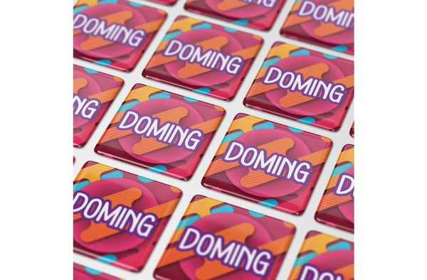 Doming Square 40x40 mm - White