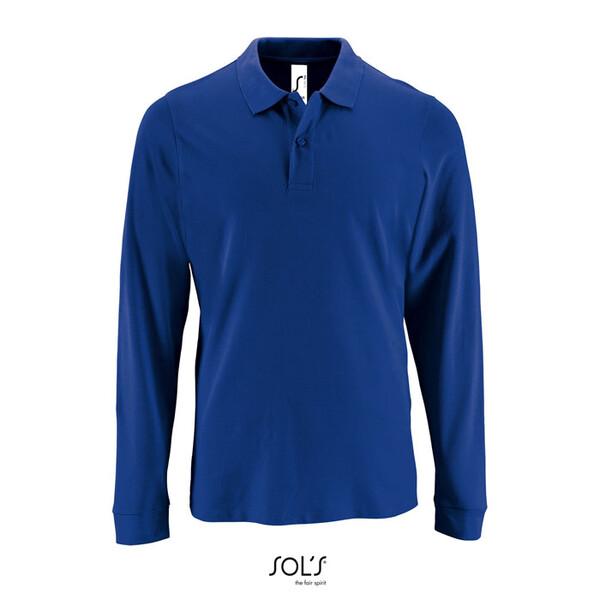 PERFECT MEN LSL POLO 180g Perfect Lsl Men - Azul Royal3XL