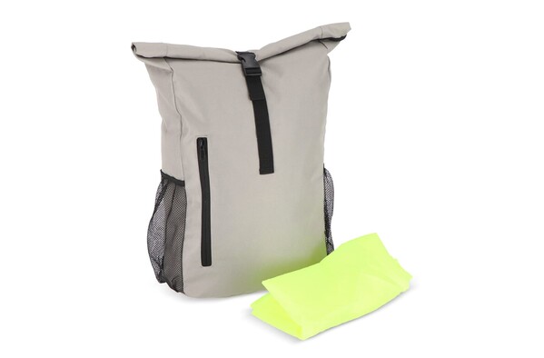 R-PET 600D Rolltop sac à dos vélo 20L - Gris