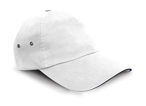 Plush Sandwich Cap - White / Navy / ONE SIZE