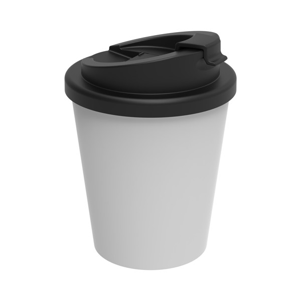 Gobelet À Café "Premium Deluxe" Petit - Blanc / Noir