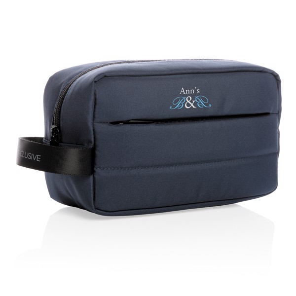 Impact AWARE™ RPET toiletry bag - Navy