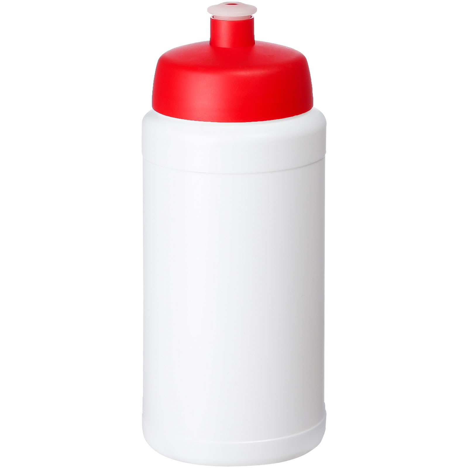 Bidon Baseline® Plus o pojemności 500 ml z wieczkiem sportowym - Biały / Czerwony