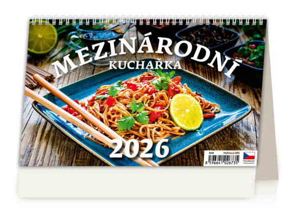 Stolní kalendář Mezinárodní kuchařka 2026