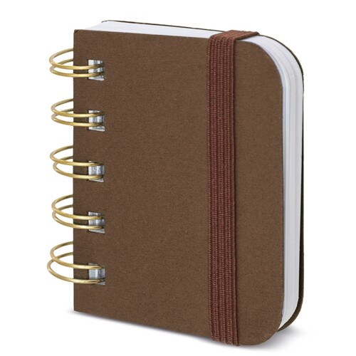 MINI CARNET “KYM” - Marron/ Marron