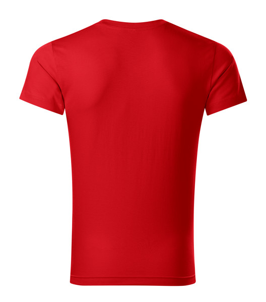Tričko Pánské Malfini® Slim Fit V-Neck - Červená / 3XL