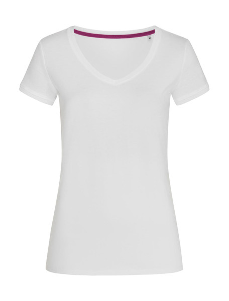 Megan V-Neck - White / S