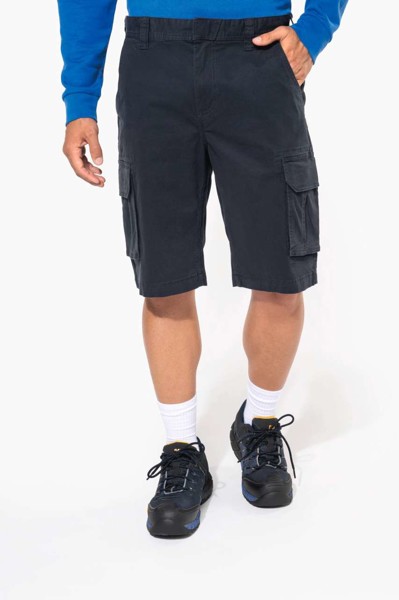 Men's Multipocket Bermuda Shorts - Olive Camouflage / 42