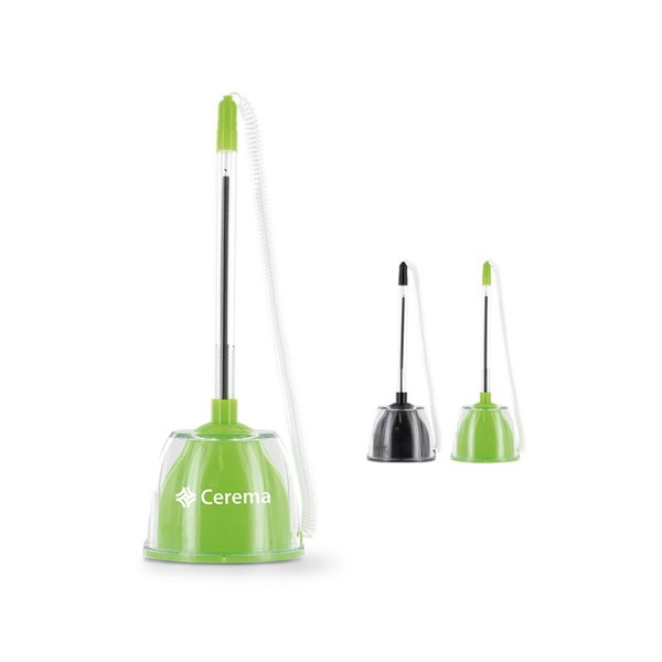 STYLO BILLE DE COMPTOIR SUR SOCLE AVEC RESSORT - Noir