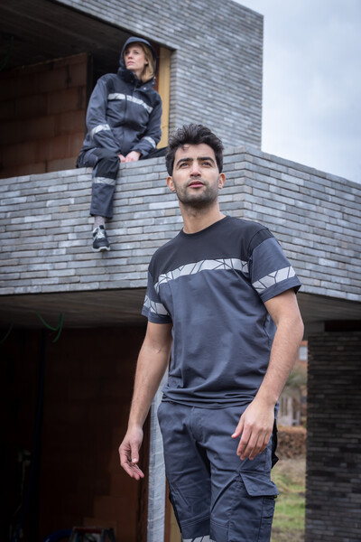 7001 T-shirt PGL Grey/Black 5XL