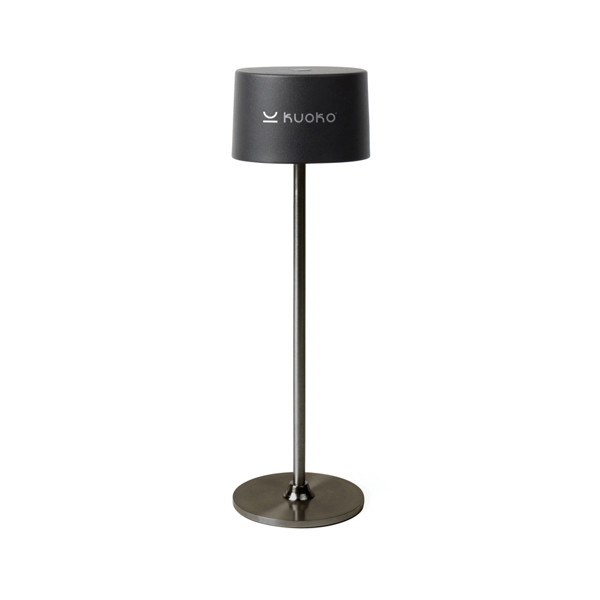 Stolní lampa VINGA Nauro z RCS recykl. ABS - Antracitová