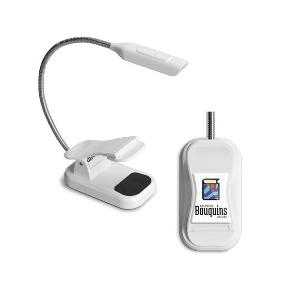 FLEXIBLE READING LED LAMP WITH CLAMP - Blanc / 