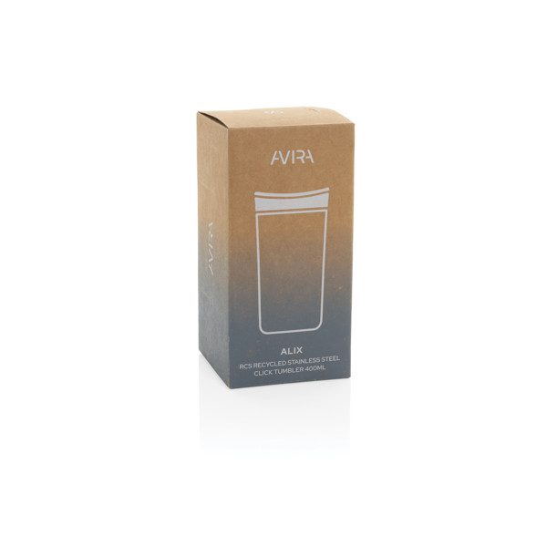 Avira Alix RCS Pohár klik z rec. Nehrdz. ocele  400 ml - Čierna