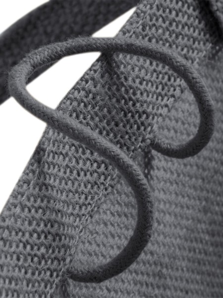 Jute Midi Tote - Graphite Grey / Graphite Grey