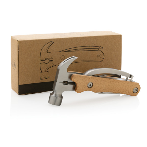 Xd Collection multi-tool hammer, 10 functions, FSC wood