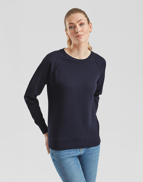 Ladies Lightweight Raglan Sweat - White / 2XL