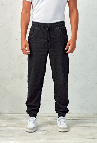 Artisan' kuharske hlače - Black Denim / XL