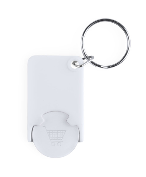 Trolley Coin Keyring Zabax - White