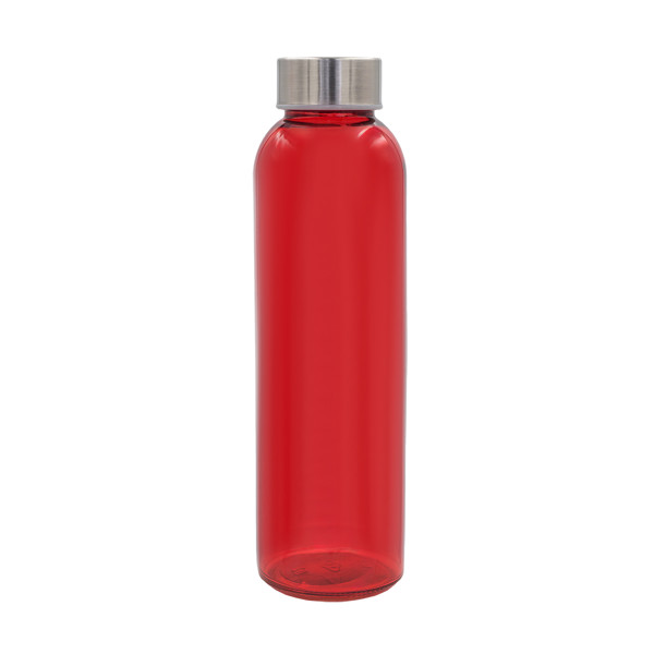 500 ml Aqua Kuba colour glass bottle - Red