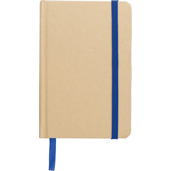 Recycled craft paper notebook A6 - blue