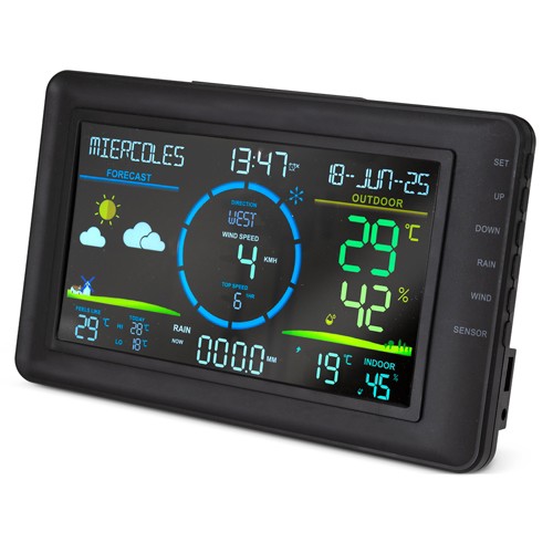 WIRELESS WEATHER STATION WITH WIND SPEED ANDRAIN GAUGE “EOLO”