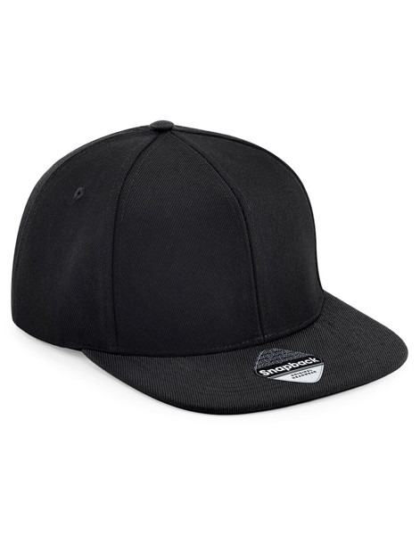 Original Flat Peak 6 Panel Snapback - Black / Black / ONE SIZE