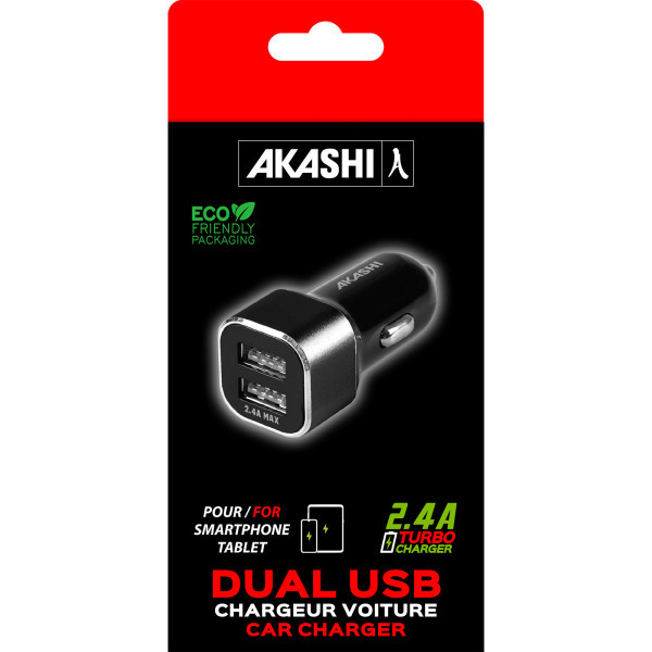 TABO - TURBO CAC 2USB CHARGE RAPIDE NOIR