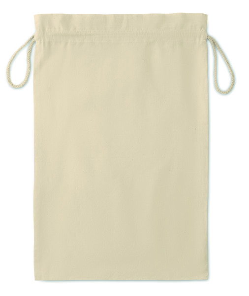Large Cotton draw cord bag Taske Large