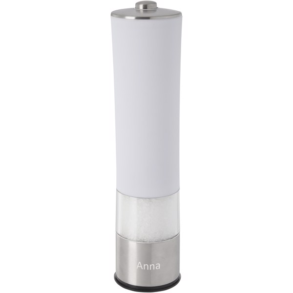 Kirkenes electric salt or pepper mill - White