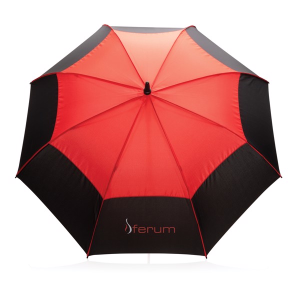 27" Impact AWARE™ RPET 190T auto åben stormsikker paraply, rød -