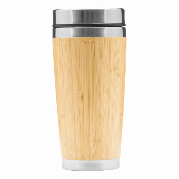 Insulated Travel Mug Bamboo Drink
