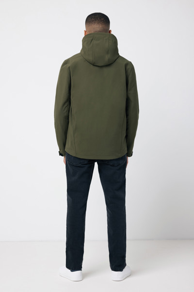 Iqoniq Makalu moška soft shell jakna 5000 mm, 300 g/m² - Khaki / 3XL