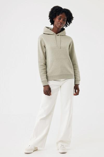 IQONIQ Joshua recycled cotton hoodie - Light Heather Green / XXS
