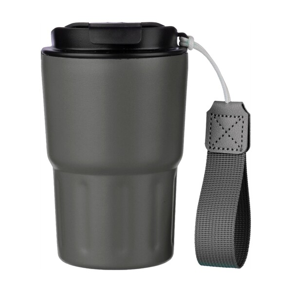 Copo térmico de parede dupla Louisa | 320 ml - cinzento
