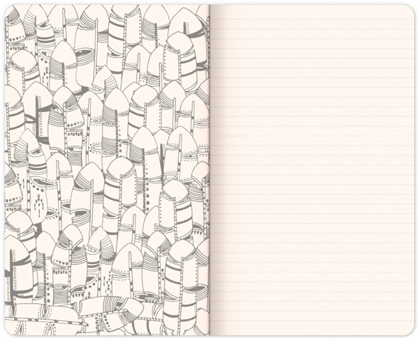 Notique Omalovánkový Notes, Linkovaný, 13 x 21 cm