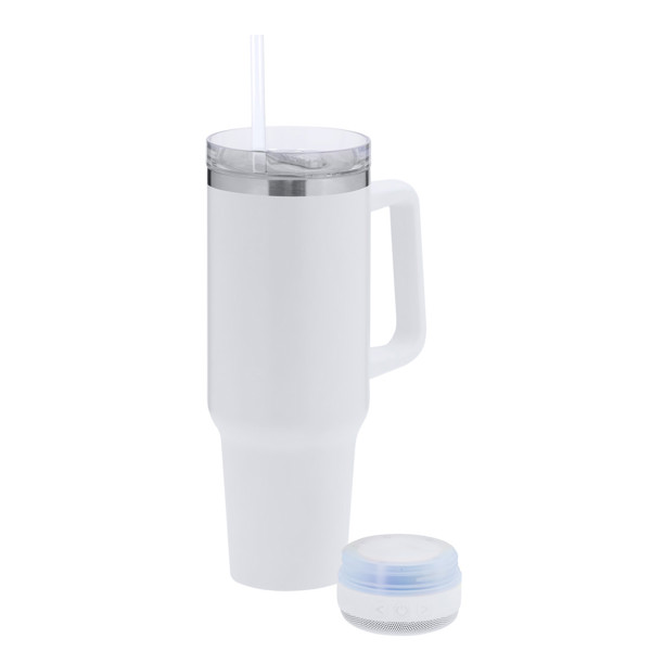 Taza Térmica Altavoz Tracir - Blanco