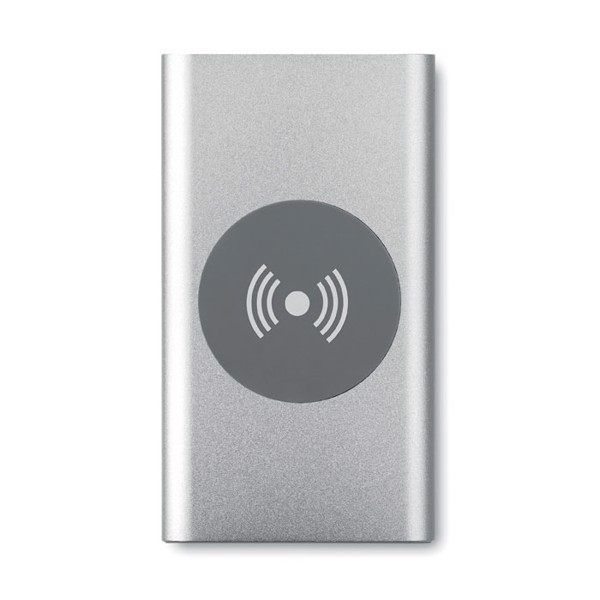 Power&Wireless power bank, 4000 mAh, brezžično - Matt Silver